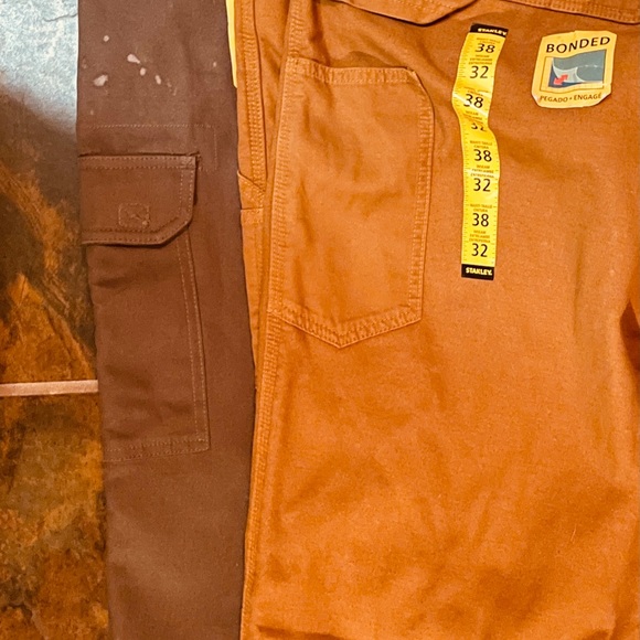 Two pair of lined Stanley worker khakis. - Picture 3 of 4